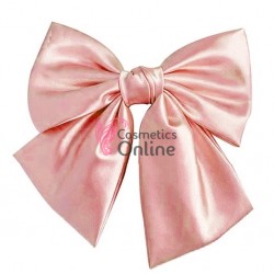 Accesoriu pentru decor par cu Fundita din satin si clema metalica TRD041II Peach